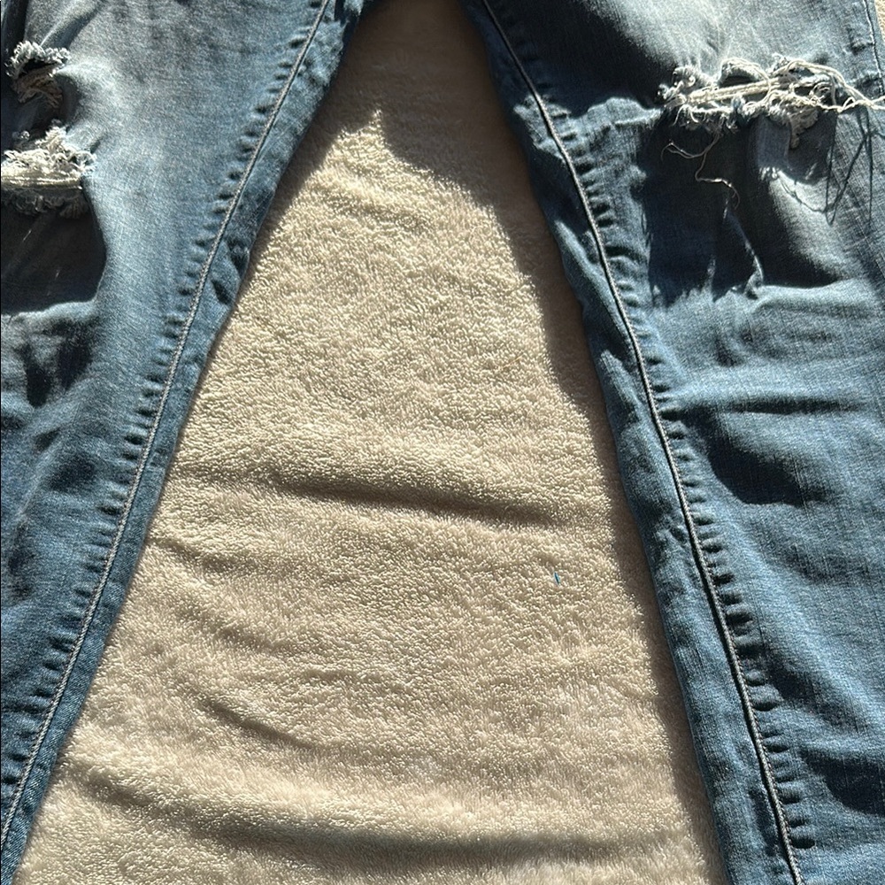 LuLaRoe Women's Skinny Jeans - Distressed Blue